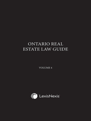 cover image of Ontario Real Estate Law Guide